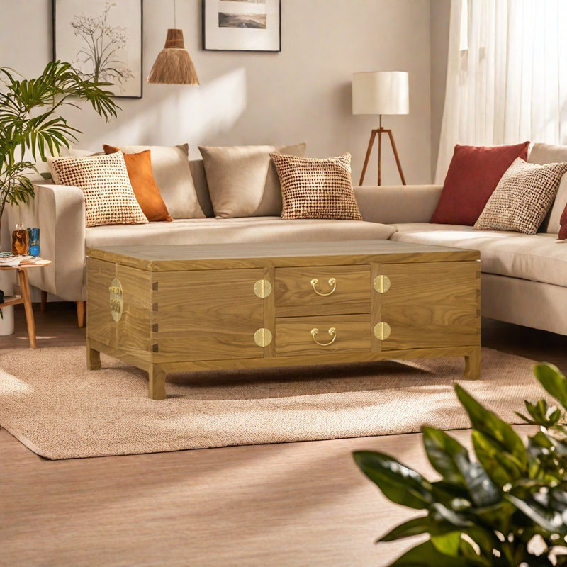 Nouvelle table basse de style rétro chinois, Bois original