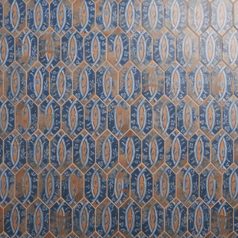 Morocco 3.93 In. X 7.87 In. Picket Matte Porcelain Floor And Wall Tile (3.53 Sq. Ft. / Case), Spanish / Moroccan