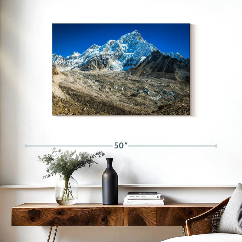 Nuptse au-dessus du glacier Khumbu, H 24 po x l 36 po