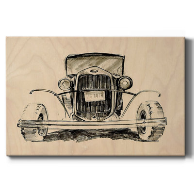 Model A Lines II-Gallery Wrapped Canvas
