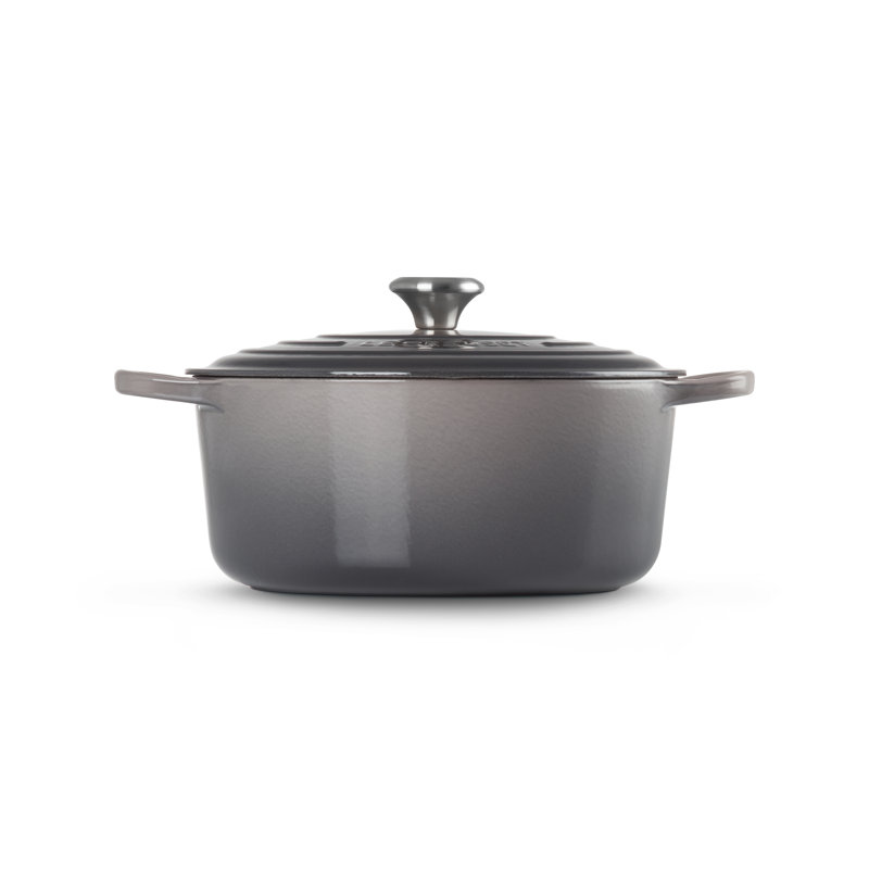 Le Creuset Cast Iron Round Casserole, Flint, 28cm / 6.7L