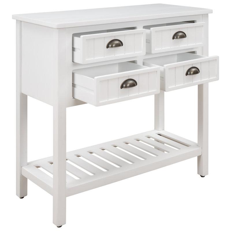 Console 31,7 po Aubriana, Blanc