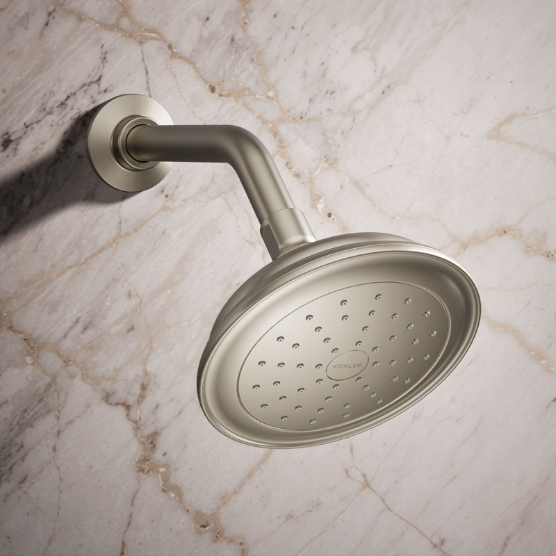 Artifacts Full/Standard Fixed Shower Head with Katalyst Air Induction Spray, Vibrant Brushed Nickel