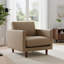 Fauteuil en cuir véritable Anabel