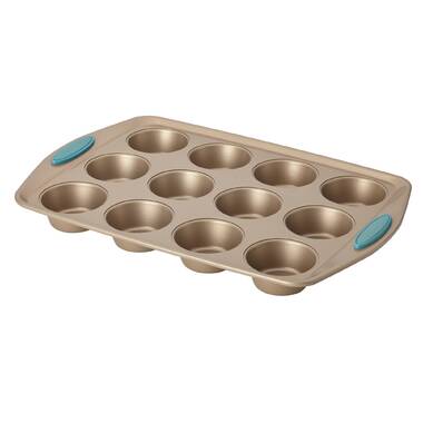 SUPER KITCHEN 6 Cup Muffin Pan, Nonstick Silicone Cupcake Tin Muffin Tray, Large  Baking Mold Bakeware - Gray 