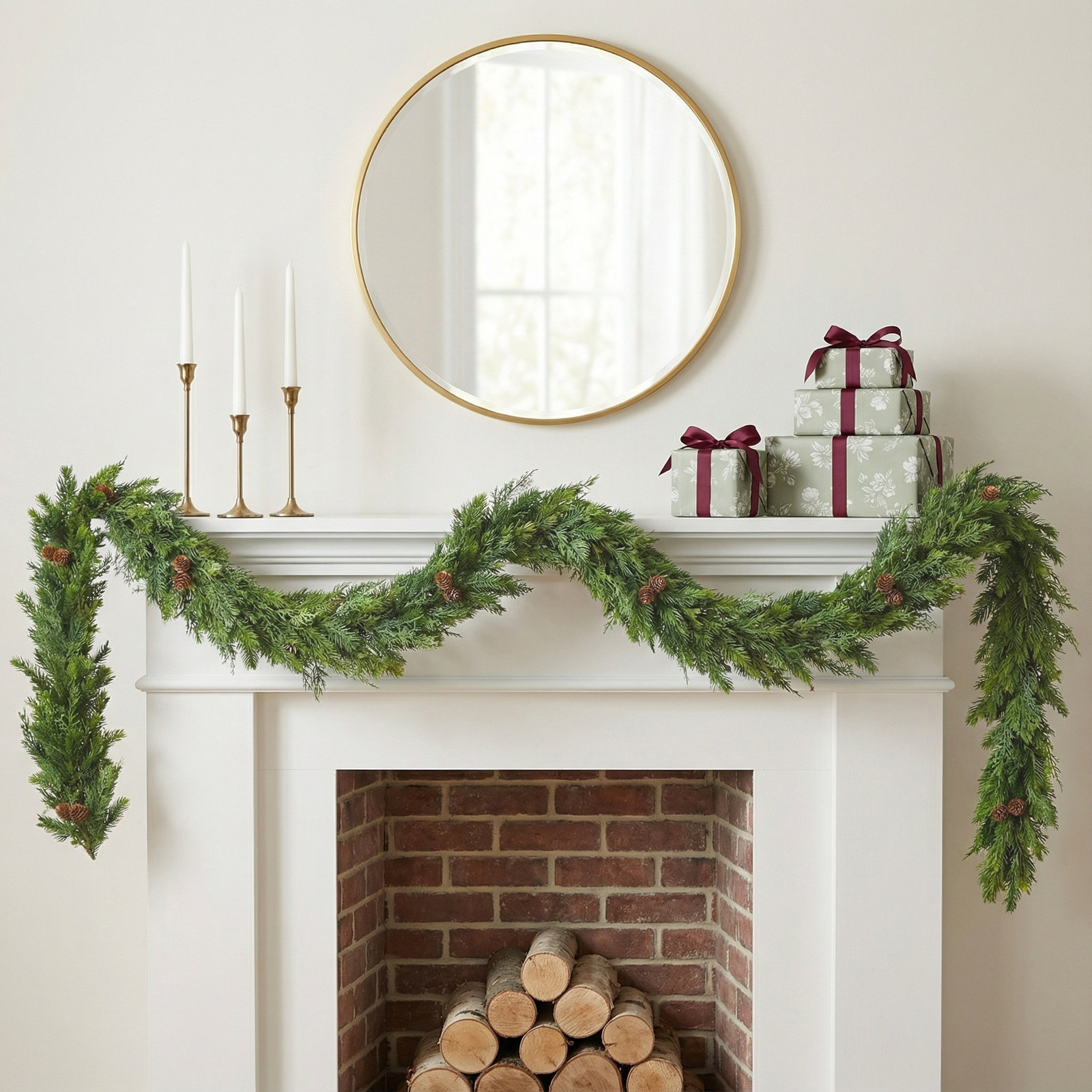 Artificial PE Christmas Garland