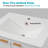 24" White Bathroom Vanity With Ceramic Sink