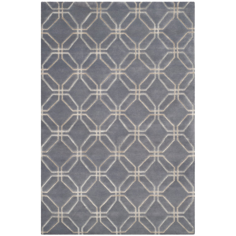 Hand-Knotted Wool Gray Area Rug