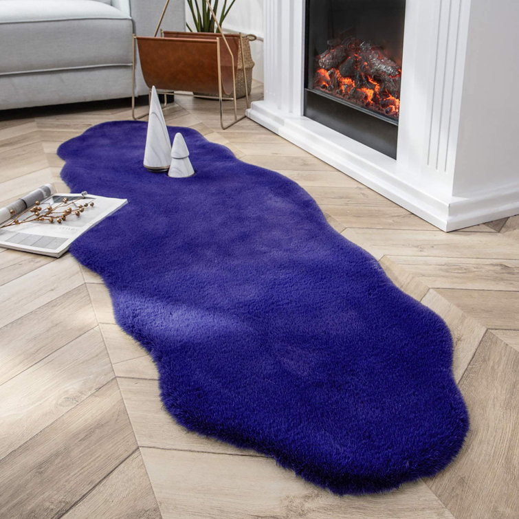 Hanora Faux Fur Washable Indoor Rug
