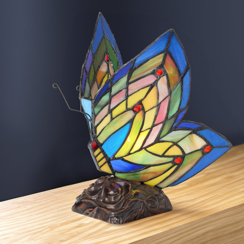 Lampe d'appoint en verre coloré 9,5 po Liliana