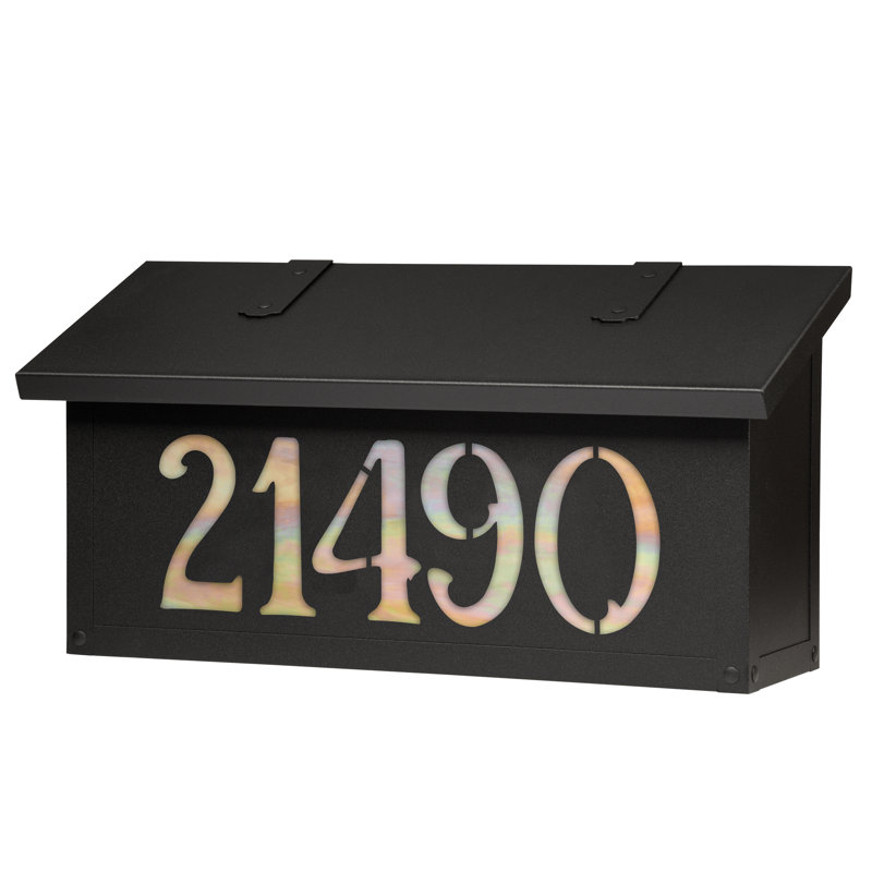 Boîte aux lettres murale classic, Oui, Noir texturé