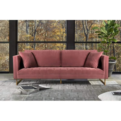 90'' Velvet Sofa