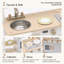 Wooden Kitchen Playset Pretend Toy Set for Kids