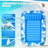 Pool Floats Inflatable Pool Lounger Float For Adults, 71" X 48" Large Pool Floats With Headrest Drink Holder