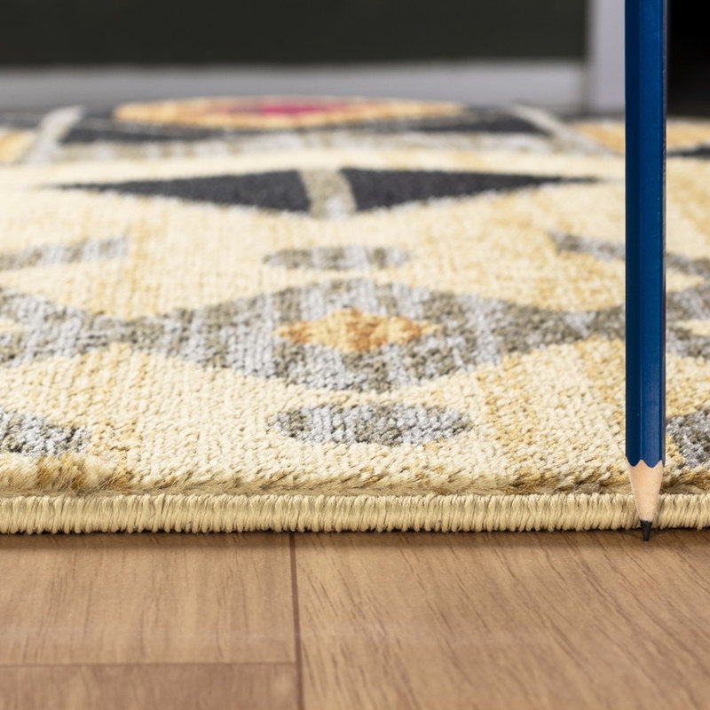 7 pi 10 po X 3 tapis crème, en polypropylène, pour les espaces très passants, Rectangle 7'8" x 10'