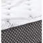 Matelas double 10 po à fermeté moyenne ferme pour favoriser le sommeil, mousse viscoélastique imprégnée de gel pour le soutien du dos, ressorts enveloppés pour une nuit de sommeil tranquille, mousse ajustable, noir et blanc, 75 po x 54 po