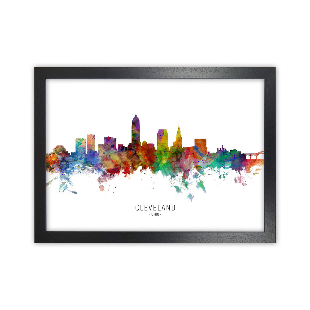 Cleveland Ohio Skyline by Michael Tompsett - Print