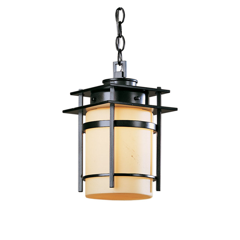 Banded Outdoor Pendant, Black