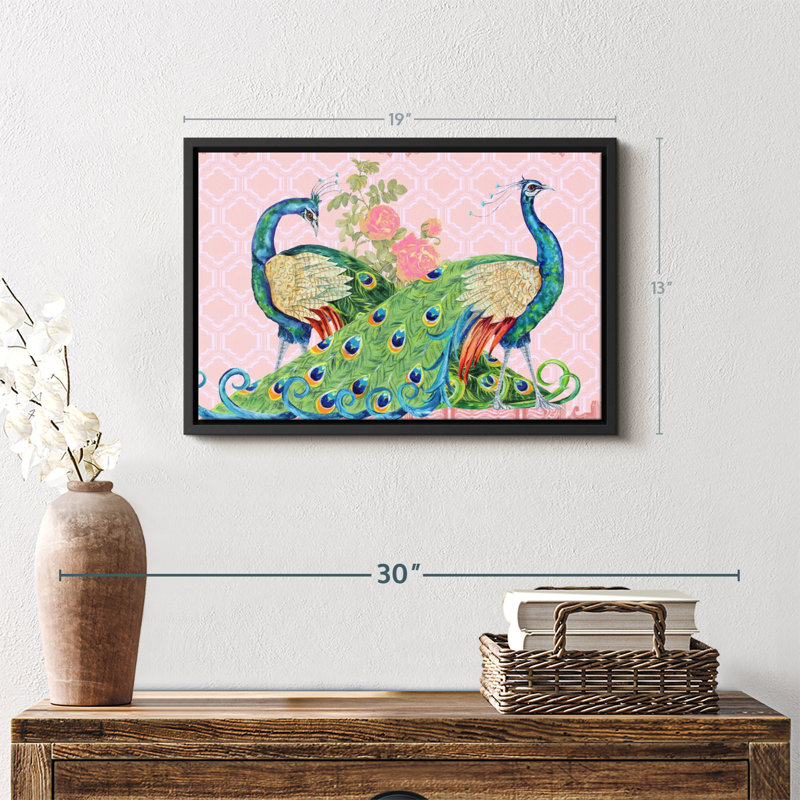 «Peacock Parade», reproduction sur toile, H 13 po x l 19 po