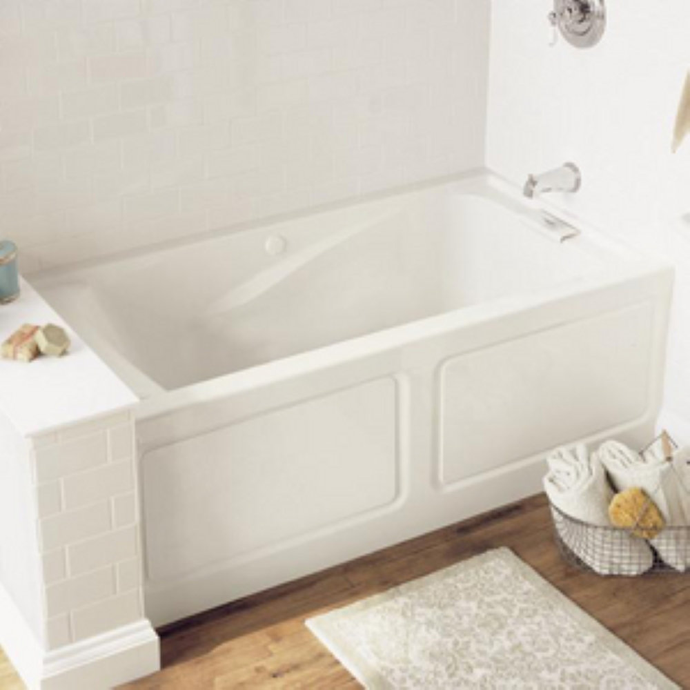 Evolution Left Hand Drain 60” x 32” Drop-In Soaking Bathtub American Standard 