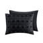 Édredon noir très grand / très grand lit, intérieur en microfibre, doux-118172584-118172580