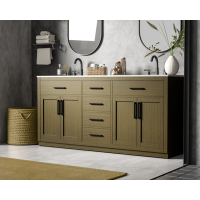 Meuble-lavabo double 72 po Ahner