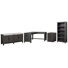 L Desk With Bookcase Mobile File Cabinet And Door Console