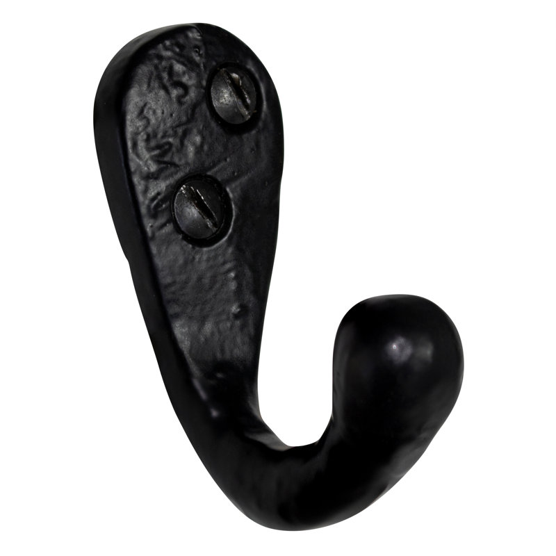 Iron Wall Wall Hook, Black