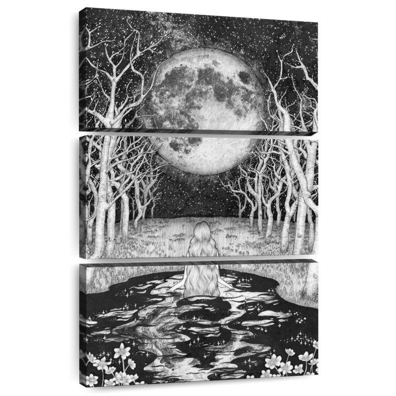 Oberle The Moonlight Bather, 57" H x 36" W