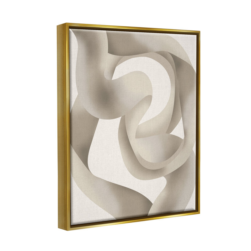 «Stupell Industries», art abstrait moderne sur toile par Lil 'Rue, H 31 po x l 25 po x P 1,7 po, Cadre flottant gris lustré