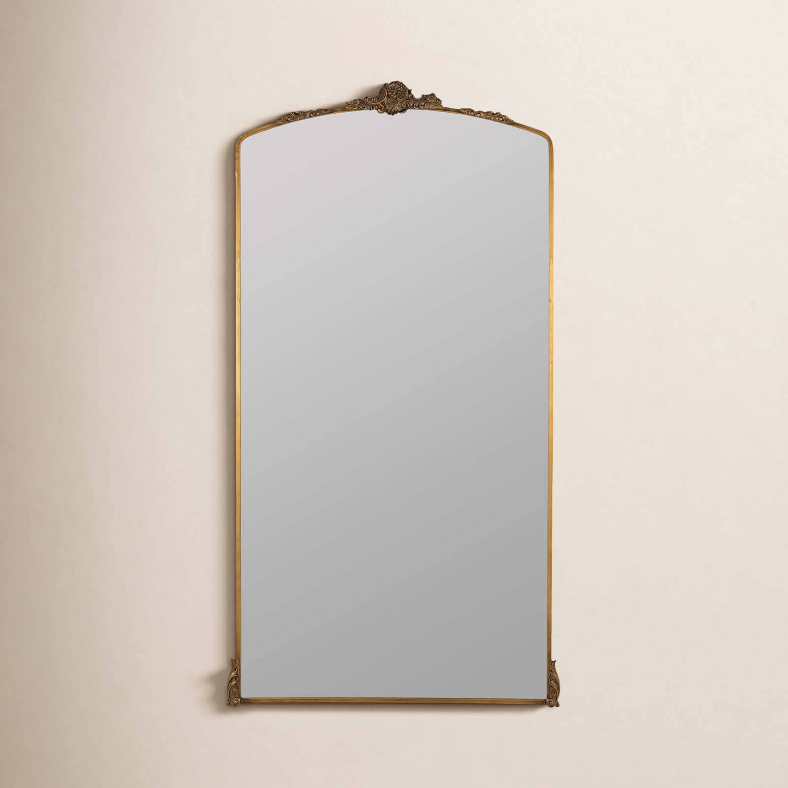 Aticus 40" Accent Mirror, 70.5" x 38", Antique Bronze