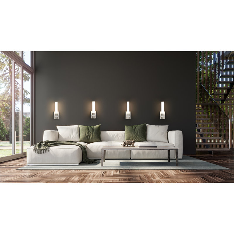 Duggins 1 Light Wall Sconce, Brushed Nickel