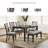 Leangelo 6 - Person Four Leg Dining Set-95210596-95210595-95210594