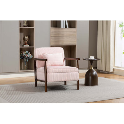 Chaise d'appoint Mid-Century moderne avec rangement et coussin de taille