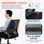 Chaise de bureau ergonomique Chaise de bureau ergonomique confortable en maille à dossier moyen Fauteuil de direction pivotant et pivotant à hauteur réglable avec accoudoir lombaire pour le bureau, rose