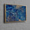 Blue and Gold Marble Abstract Luxury Artwork Crafted from Cotton Canvas for a Stunning Wall Display in Your Home