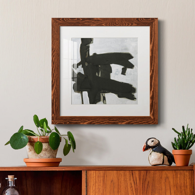 Ode An Kline VII-Premium, reproduction encadrée - prête à être accrochée, H 31,5 po x l 31,5 po x P 1,5 po, Blanc