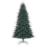 Vickerman 10' x 59" Vermont Spruce Artificial UnLit Christmas Tree with 2911 Realistic Blend of PE/PVC Tips, Metal Hinged Branches, Folding Metal Tree Stand