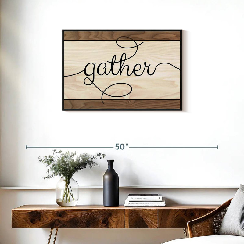 Tergel Gather, typographie III, H 21 po x l 31 po