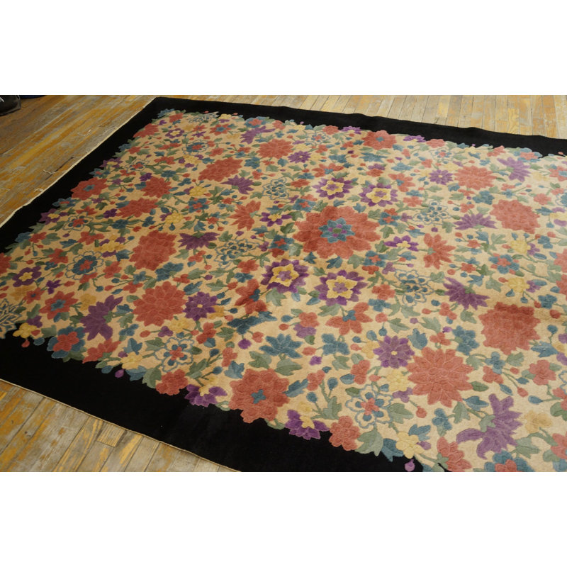 Tapis art floral Art déco