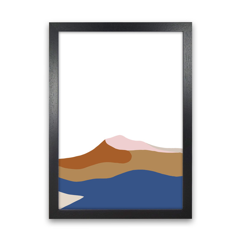 Abstract Dunes 1 by Planeta444 - Print, 34cm H x 25cm W x 3cm D, Black Framed