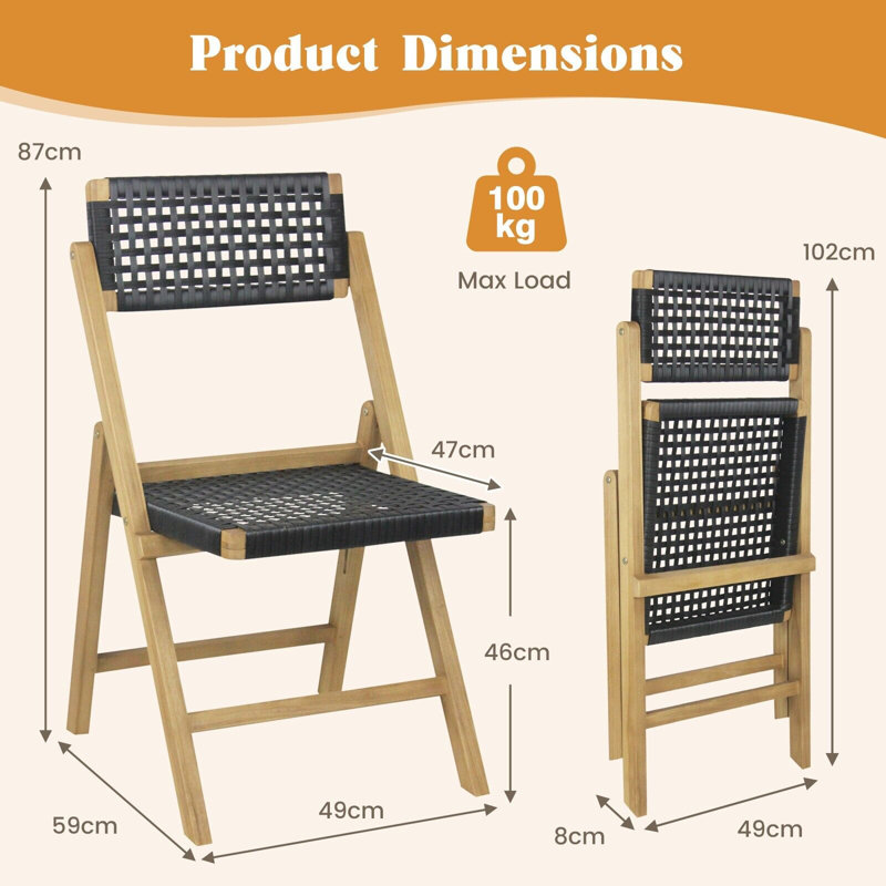 Hearn Patio Folding Chair Folding Chair Set