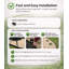 4cm H x 4cm W Plastic Lawn Edging