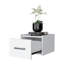 Table de chevet blanche flottante murale-1888739447