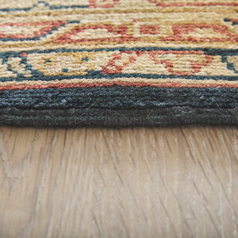 Tapis oriental traditionnel Alton, Noir, Rectangle 5 pi 6 po x 8 pi 6 po