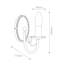 Cline Steel Candle Wall Light-23829594