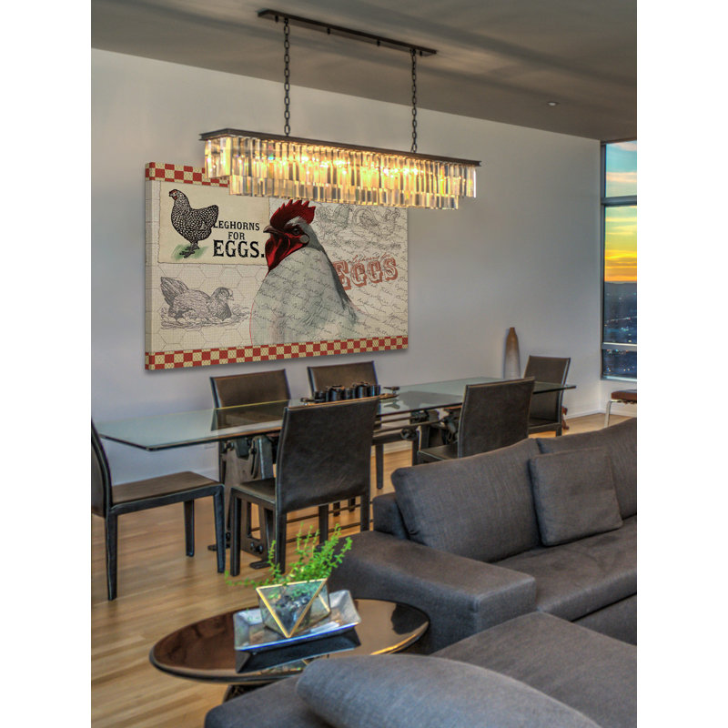 Check Chicken 2 - Wrapped Canvas Print, 30 cm H x 45 cm W