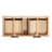 Mulloy 48 Inch Wall-Mounted Single Rectangle Vanity Bathroom Vanity with Carrara White Quartz Countertop 1.5 Inch in Natural Oak-1241741526-1241741533