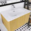 Meuble-lavabo flottant mural 30 po avec lavabo en céramique blanc-432664458