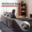 Canapé modulaire rembourré avec chaise longue en L 105,52 "Boneless-535239212